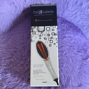 White Hair Straightening Brush